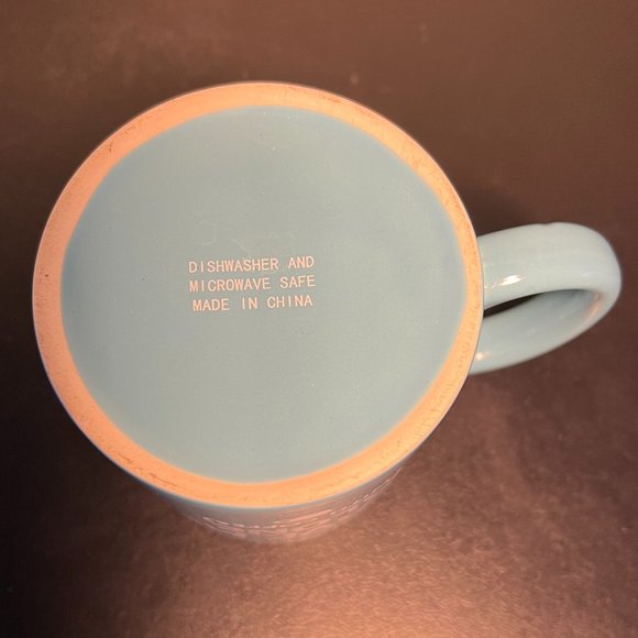 Leave Me Alone (With Coffee) Robin Eggshell Blue Ceramic Mug - Picture 5 of 6